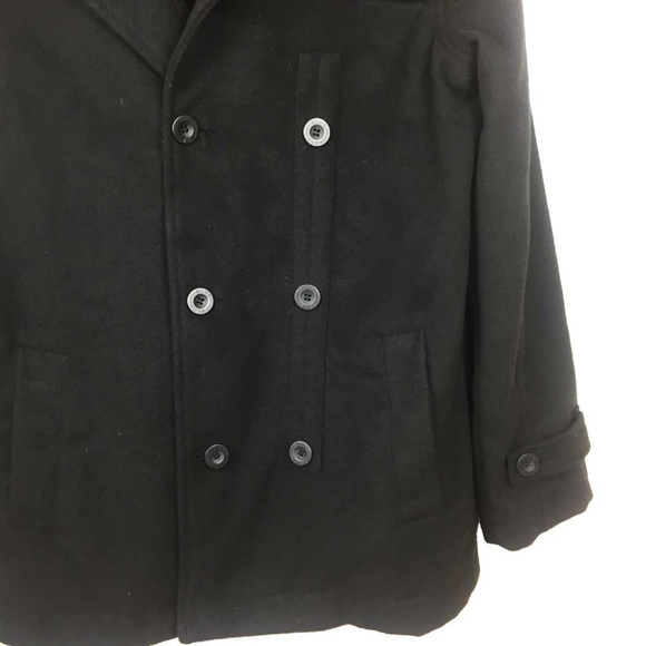 RUDE Jackets & Coats Rude Hot Topic Wool Black Double Breasted Coat